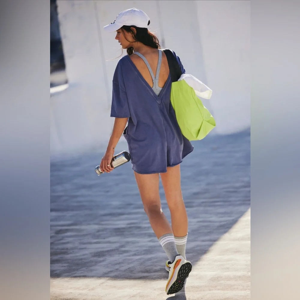 Free People Movement Hot Shot Tee Romper - Picture 4 of 11